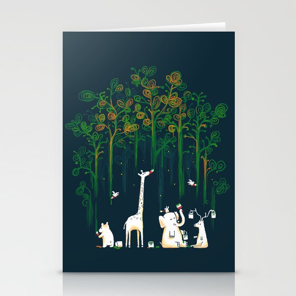 Re-paint the Forest Stationery Card Gallery Image 2