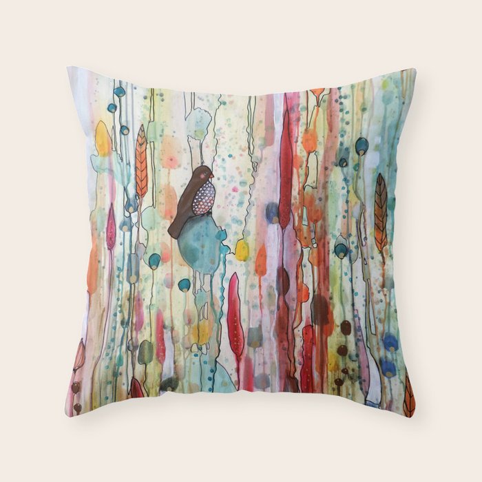 sur la route Throw Pillow Gallery Image 1