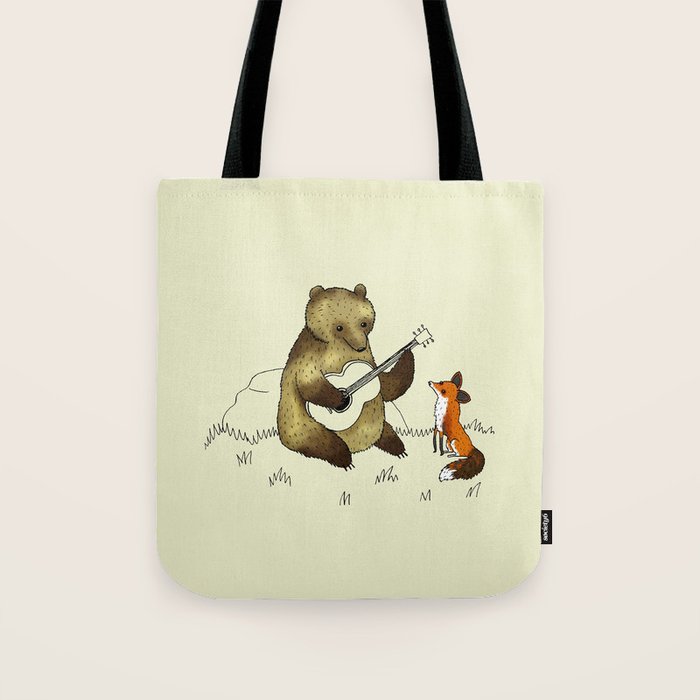 Bear & Fox Tote Bag Gallery Image 1