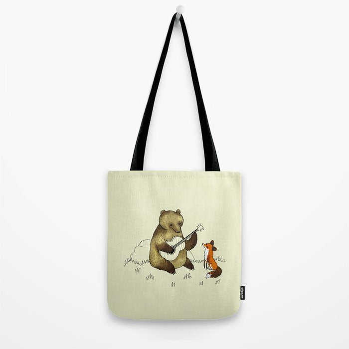 Bear & Fox Tote Bag Gallery Image 2