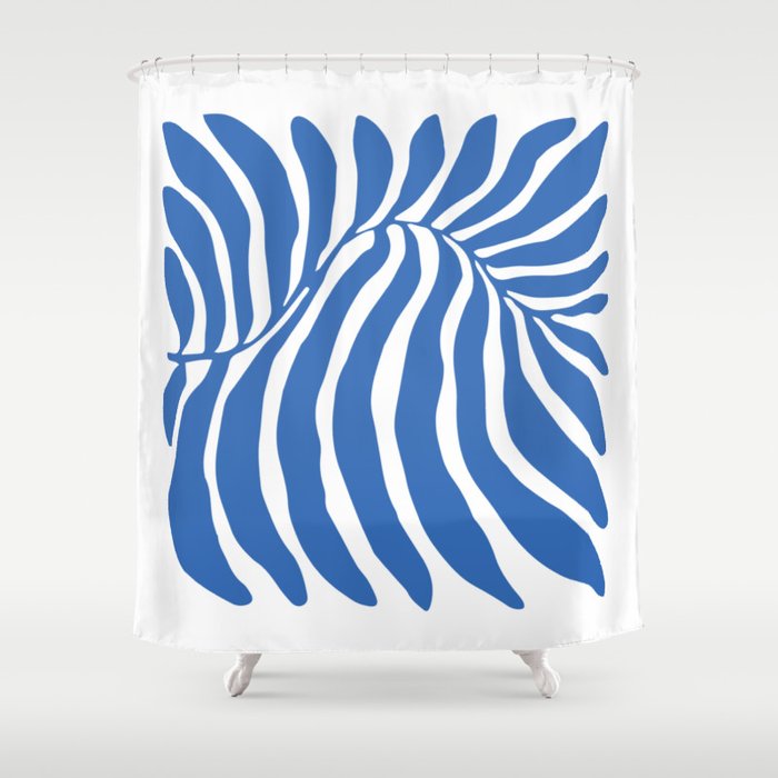 Abstract organic nature plant leaf art Shower Curtain Gallery Image 1