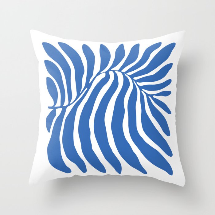 Abstract organic nature plant leaf art Throw Pillow Gallery Image 6