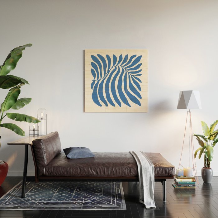 Abstract organic nature plant leaf art Wood Wall Art Gallery Image 2