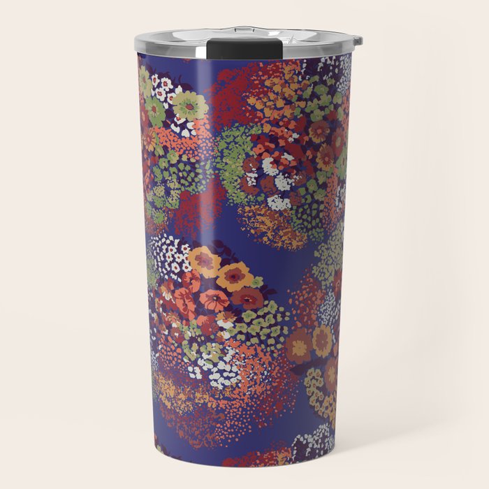 Grandma's Vintage Fabric Travel Mug Gallery Image 1