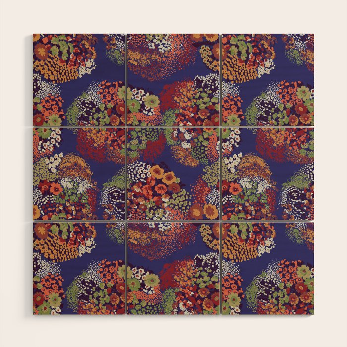 Grandma's Vintage Fabric Wood Wall Art Gallery Image 1