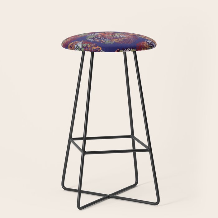 Grandma's Vintage Fabric Stool Gallery Image 1
