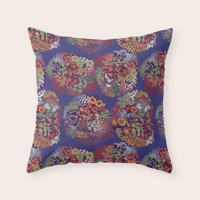 Grandma's Vintage Fabric Throw Pillow Gallery Image 6
