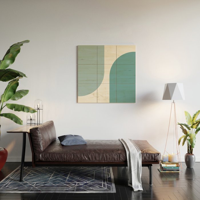 Modern Minimal Arch Abstract XX Wood Wall Art Gallery Image 2