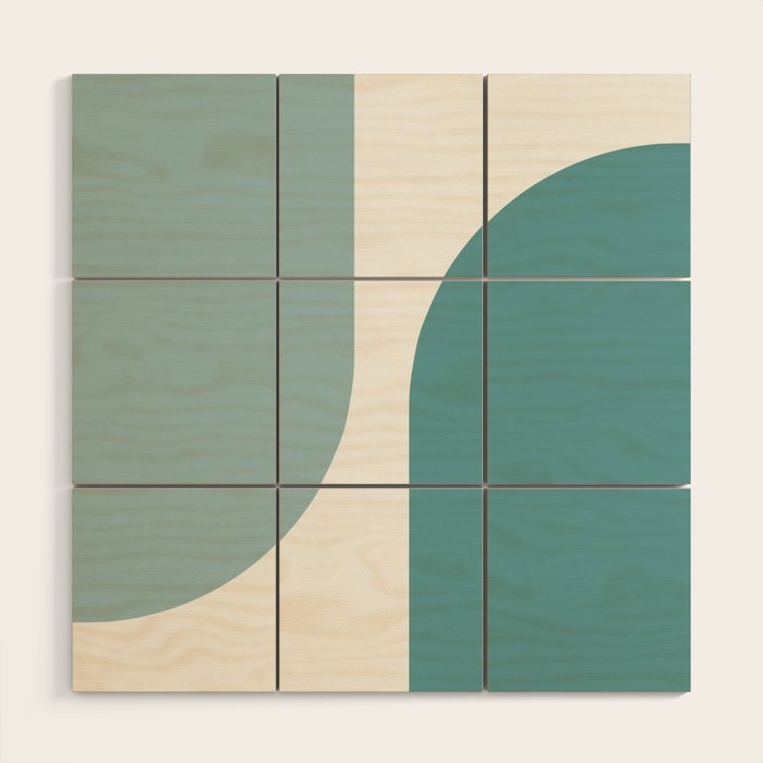 Modern Minimal Arch Abstract XX Wood Wall Art Gallery Image 1