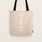 Minimal Moon Phases X Tote Bag Gallery Image 1
