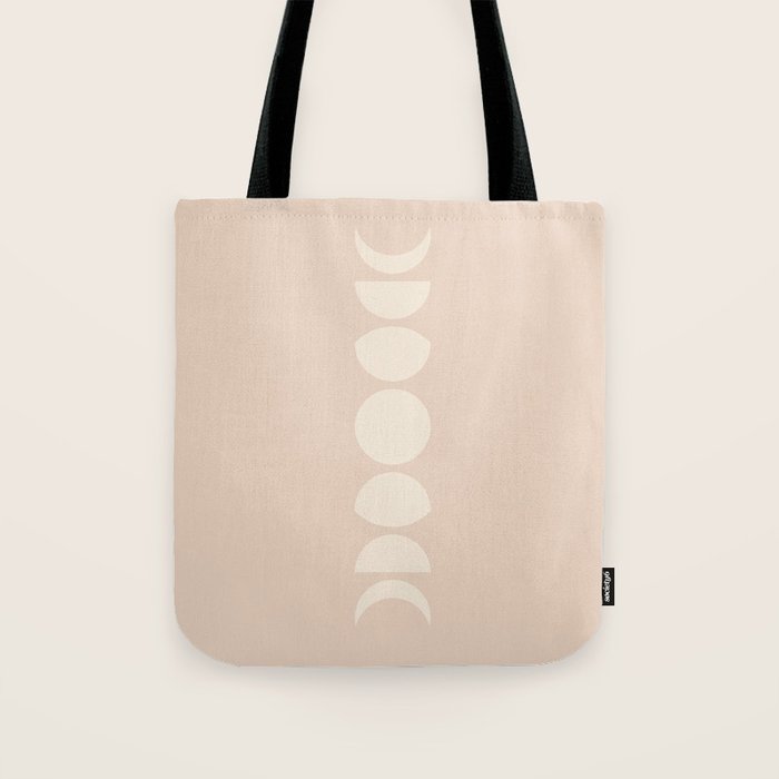 Minimal Moon Phases X Tote Bag Gallery Image 1