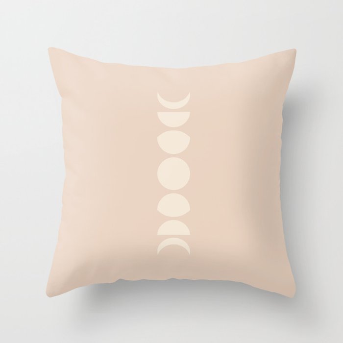 Minimal Moon Phases X Throw Pillow Gallery Image 6