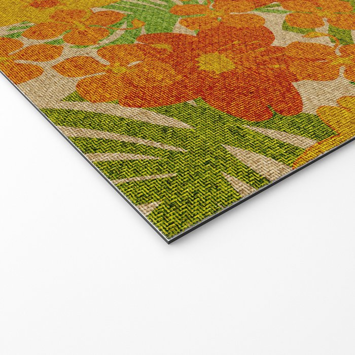 Limahuli Garden Hawaiian Floral Design Welcome Mat Gallery Image 2