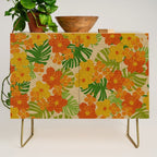 Limahuli Garden Hawaiian Floral Design Credenza Gallery Image 1