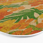 Limahuli Garden Hawaiian Floral Design Bath Mat Gallery Image 3