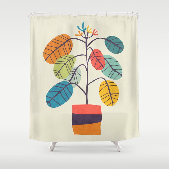 Potted plant 2 Shower Curtain Gallery Image 1