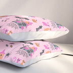 Pink Halloween pastel spooky party Pillow Sham Gallery Image 3