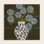 Bird Vase Bouquet Wood Wall Art Gallery Image 1