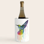 Hummingbird Rainbow Watercolor Wine Chiller Gallery Image 1