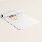 Hummingbird Rainbow Watercolor Yoga Mat Gallery Image 2