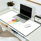 Hummingbird Rainbow Watercolor Desk Mat Gallery Image 2