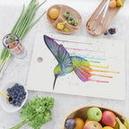 Hummingbird Rainbow Watercolor Cutting Board Gallery Image 2