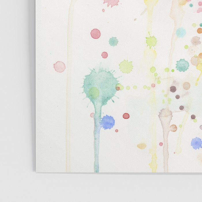 Giraffe Baby Watercolor Poster Gallery Image 3