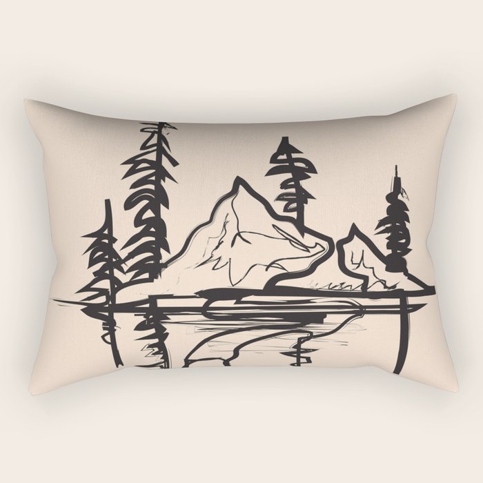 Abstract Landscape II Rectangular Pillow Gallery Image 1