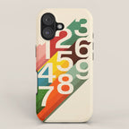 Retro Numbers iPhone Case Gallery Image 1