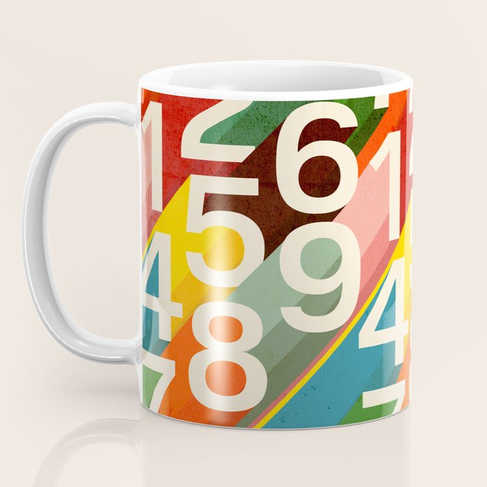 Retro Numbers Coffee Mug Gallery Image 3