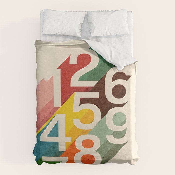 Retro Numbers Duvet Cover Gallery Image 6