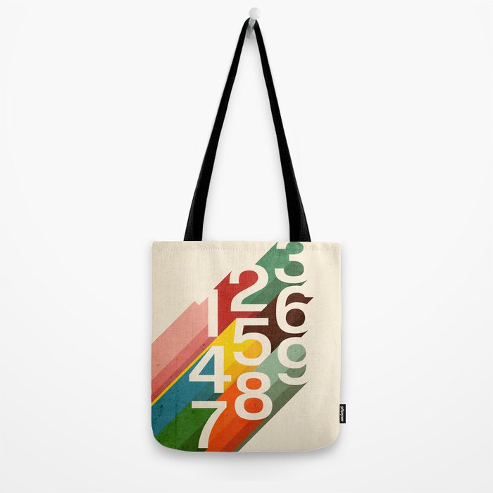 Retro Numbers Tote Bag Gallery Image 2