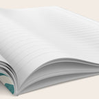 Teal Green Swirl Pattern Modern Decor Notebook Gallery Image 2