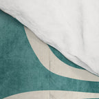 Teal Green Swirl Pattern Modern Decor Comforter Gallery Image 4