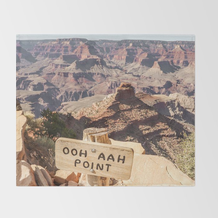 Viewpoint Grand Canyon National Park Arizona Photo | Nature Landscape Print | USA Travel Photography Throw Blanket Gallery Image 2