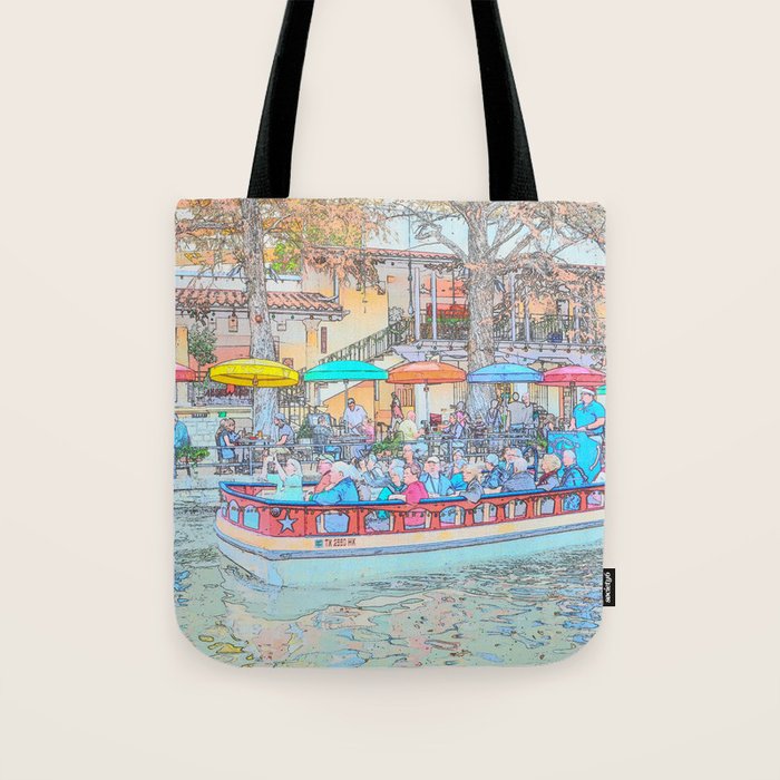 Ride Down The River - San Antonio, Texas Tote Bag Gallery Image 1