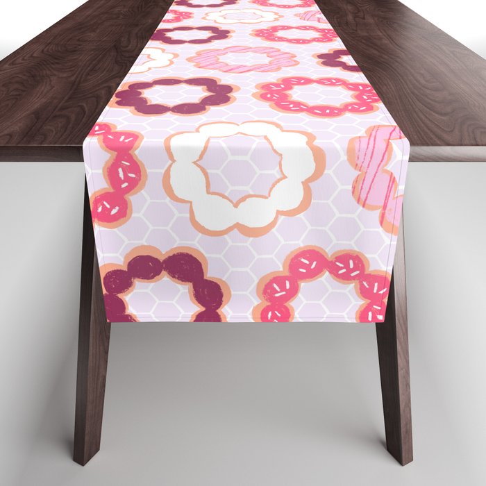 Mochi Donuts Pattern Table Runner Gallery Image 1
