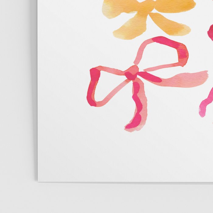 Watercolor Ribbon Bows Poster Gallery Image 3