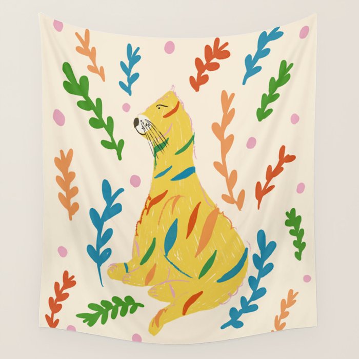 Wild Tiger Wall Tapestry Gallery Image 4