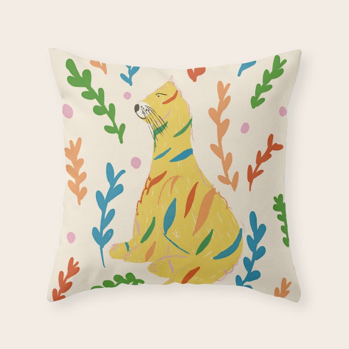 Wild Tiger Throw Pillow Gallery Image 6