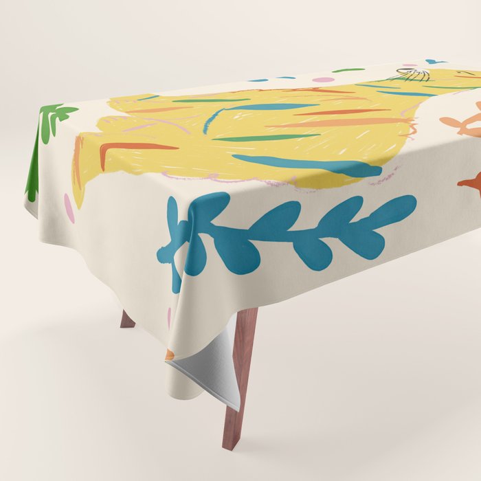 Wild Tiger Tablecloth Gallery Image 1