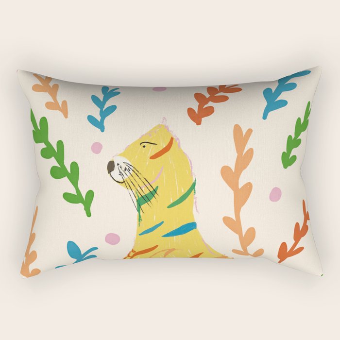 Wild Tiger Rectangular Pillow Gallery Image 1
