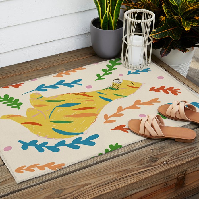 Wild Tiger Outdoor Rug Gallery Image 2