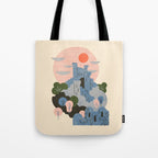 Blue Castle Tote Bag Gallery Image 1