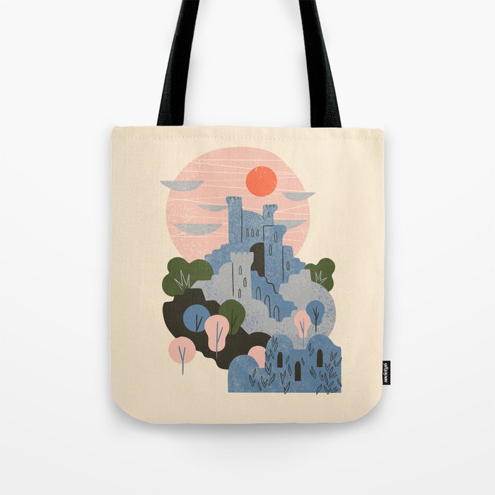 Blue Castle Tote Bag Gallery Image 1