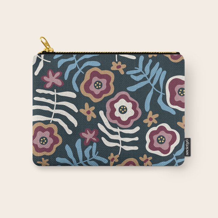 Artistic Floral Fantasy Carry All Pouch Gallery Image 1