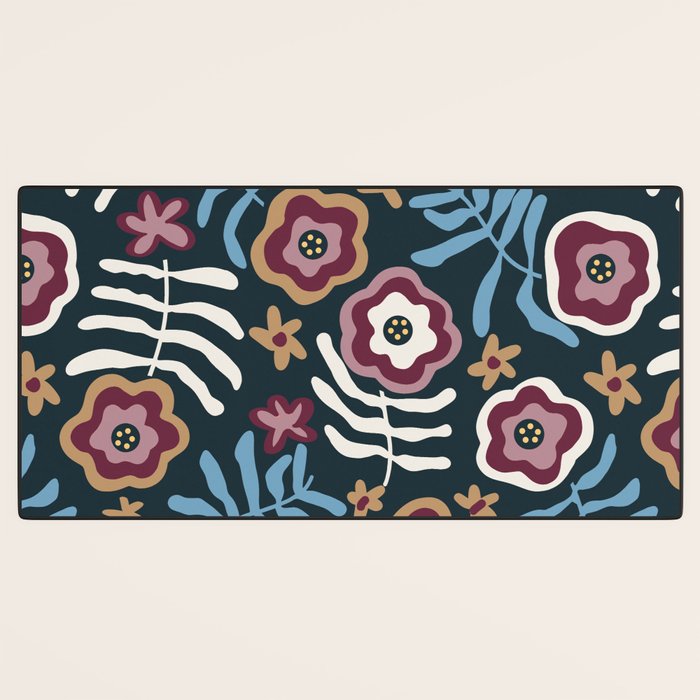 Artistic Floral Fantasy Desk Mat Gallery Image 3