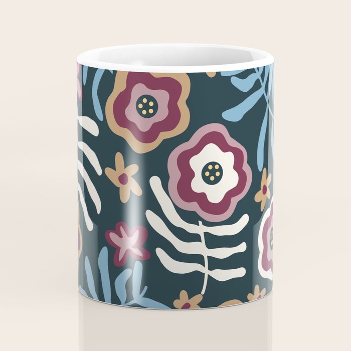Artistic Floral Fantasy Coffee Mug Gallery Image 4