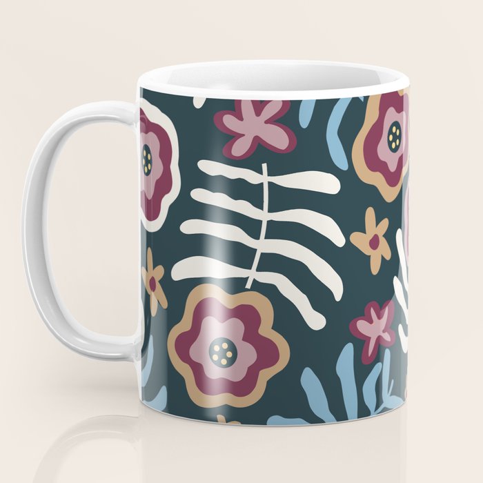 Artistic Floral Fantasy Coffee Mug Gallery Image 3