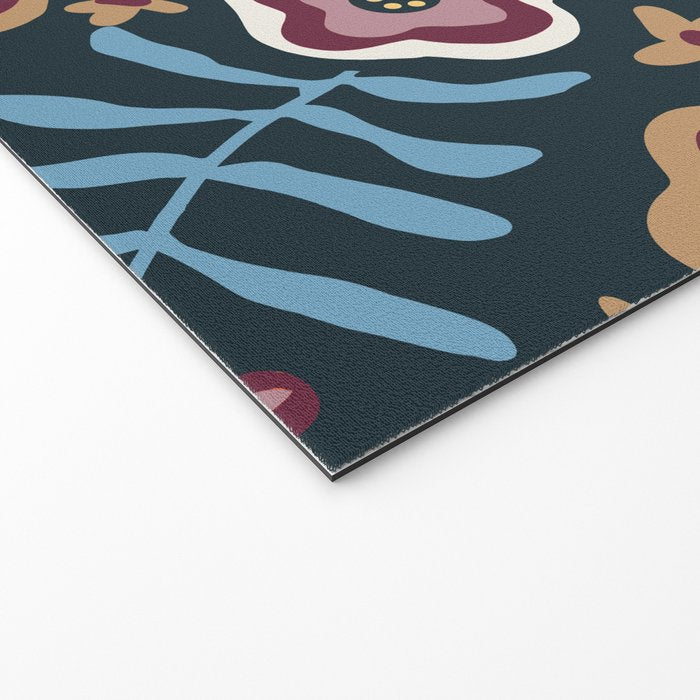 Artistic Floral Fantasy Welcome Mat Gallery Image 2
